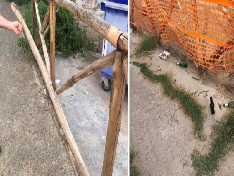 Settimo San Pietro, blitz dei vandali nel parco sbarrato per lavori: “Recinzioni rotte e bottiglie di birra, incivili”