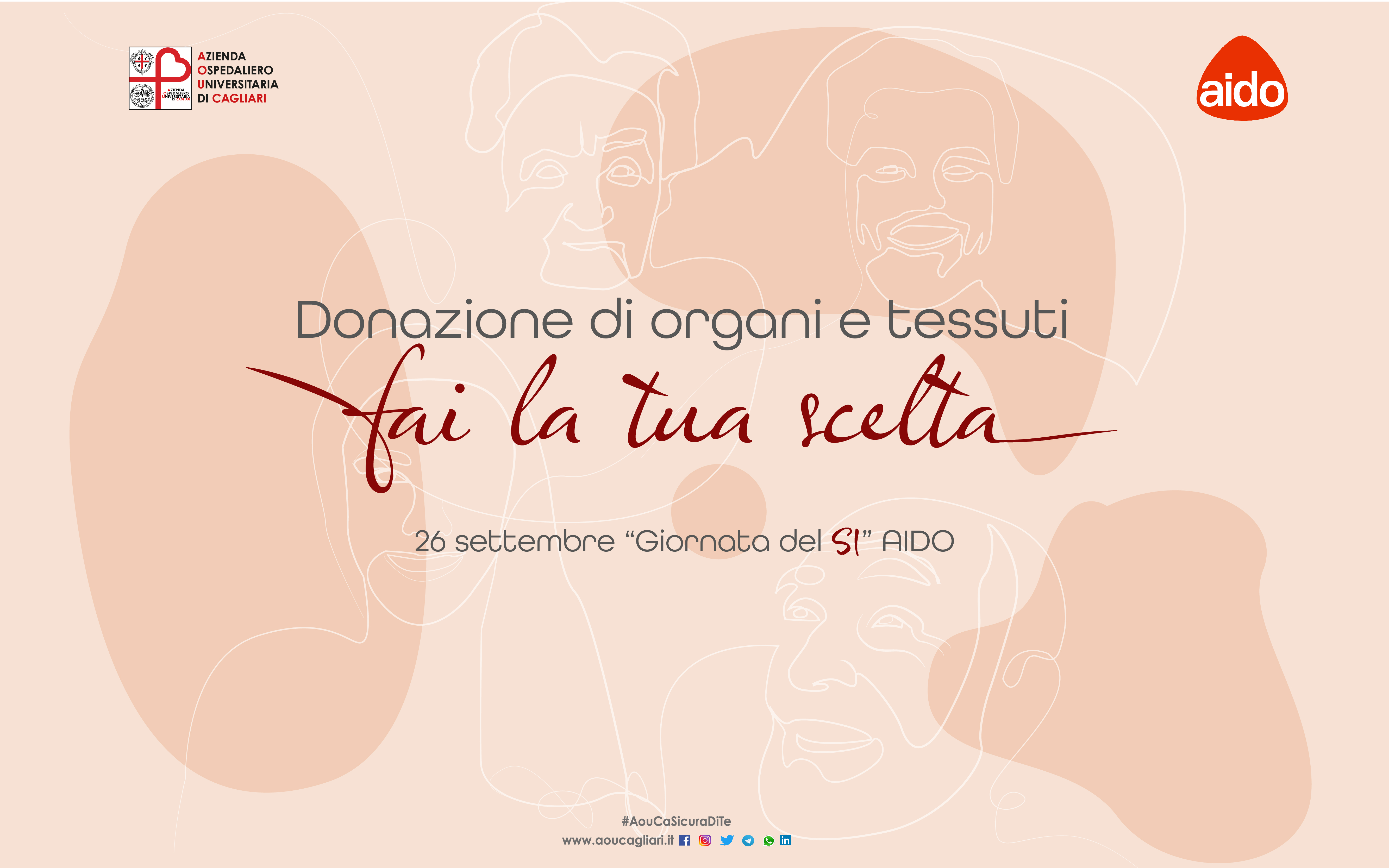 Più di cento sardi attendono un trapianto con tempi lunghissimi: “Fai la tua scelta”, la campagna dell’Aido