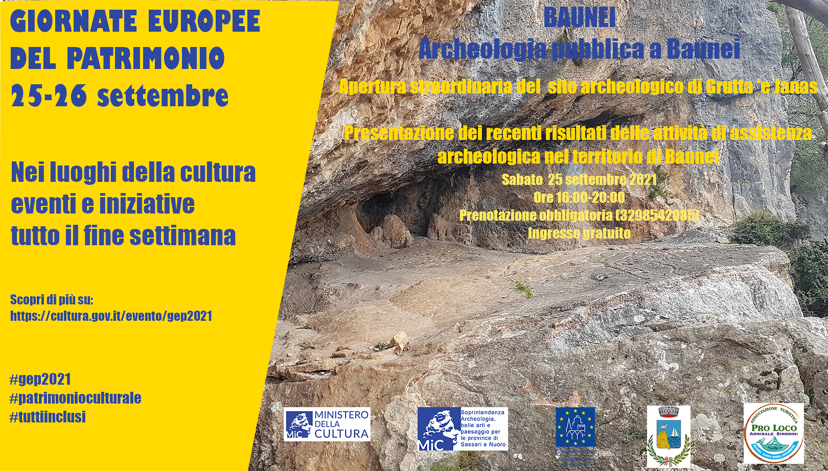 25-26 settembre 2021, tornano le Giornate Europee del Patrimonio