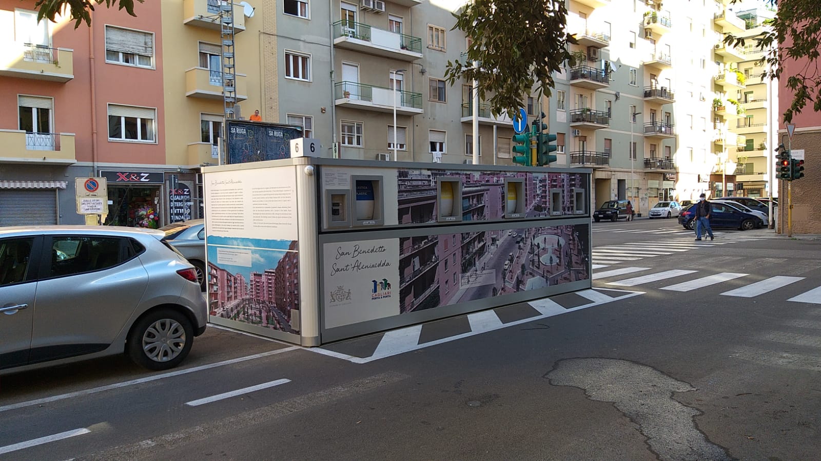 Cagliari, dopo una lunga attesa ecco le isole ecologiche in piazza Michelangelo: “Saranno a disposizione di molte famiglie”