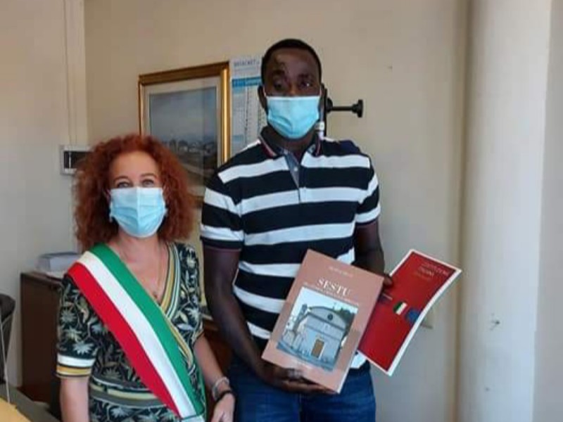 Pierre Ablaye Diop diventa cittadino di Sestu, la gioia della sindaca: “Siamo ben lieti di accoglierlo”
