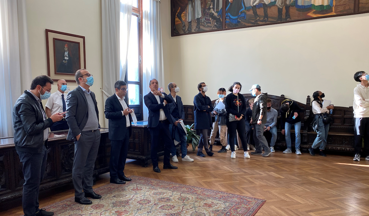 Cagliari, gli studenti del Politecnico di Milano accolti al Palazzo Civico