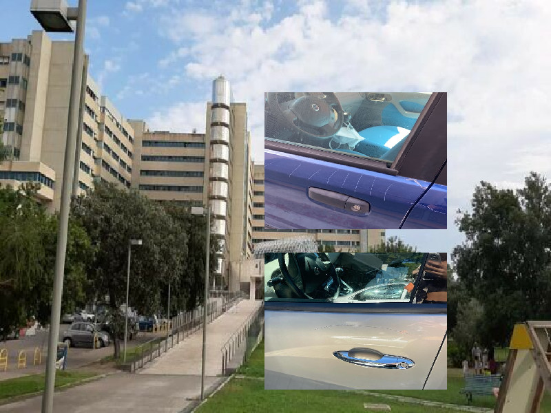 Cagliari, emergenza vandali senza fine al Brotzu: “Le nostre auto rigate e distrutte”