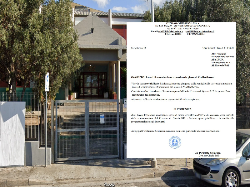 Quartu, odissea nella scuola di via Beethoven: “Due mesi senza aule, spendiamo troppo per lasciare i nostri figli alle babysitter”