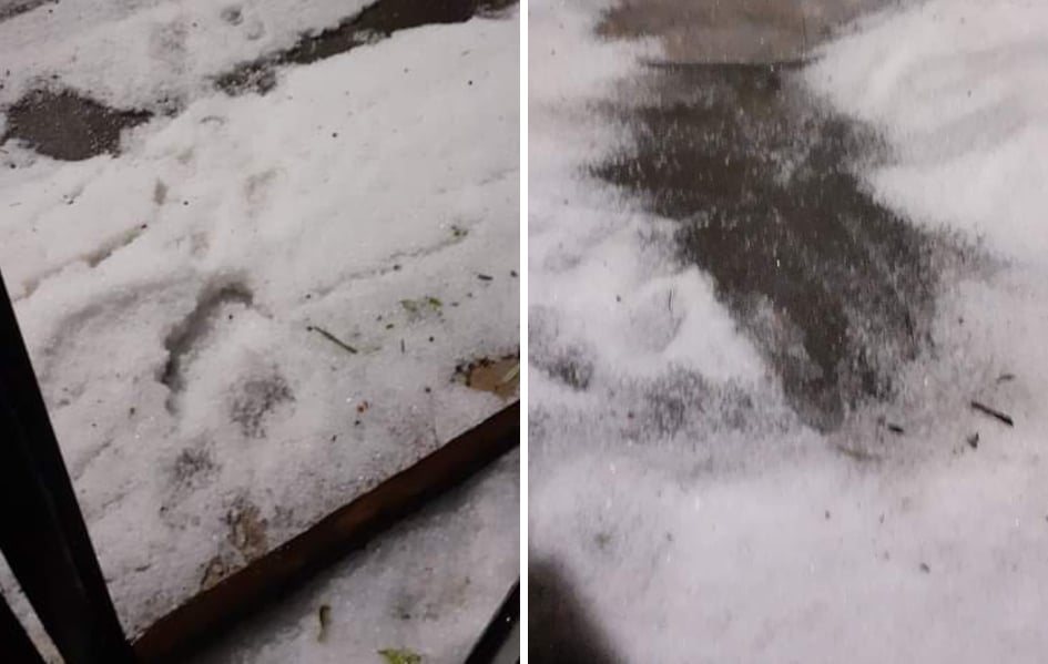 Bomba d’acqua su Cagliari e tempesta di grandine su Maracalagonis, l’antipasto del grande freddo è servito