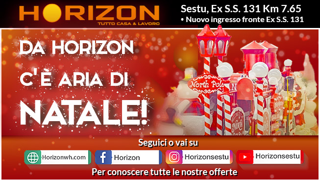 Nel punto vendita Horizon c’è aria di Natale