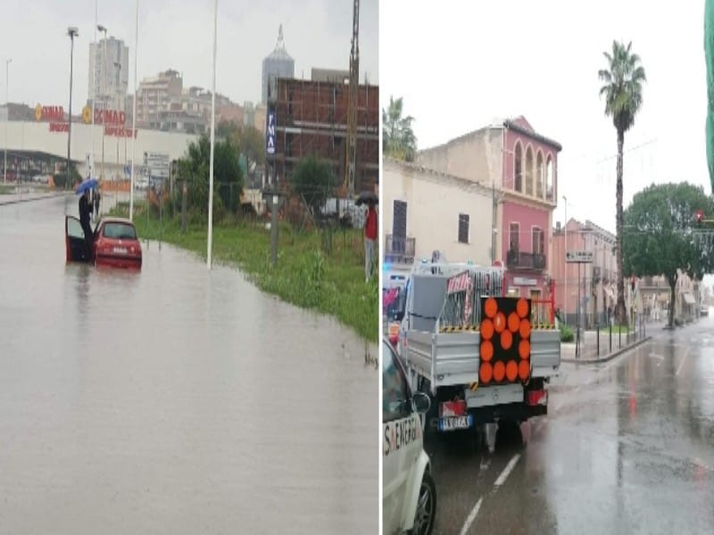 Caos maltempo, tante strade chiuse a Cagliari e Pirri: la furia dell’acqua fa paura