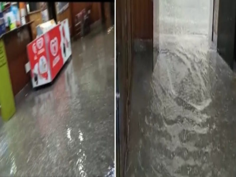 A Cagliari una piscina attorno alla stazione, fiumi d’acqua dentro il bar di piazza Matteotti (VIDEO)