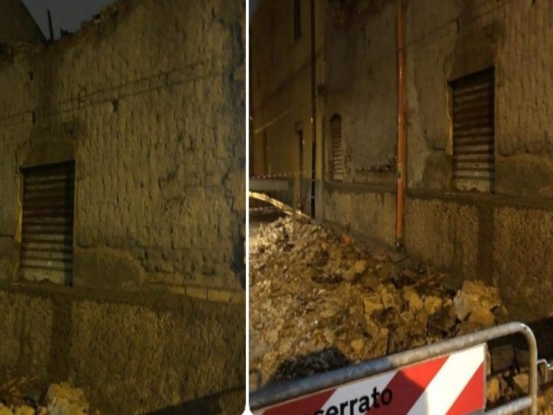 Cinque facciate di case disabitate crollate a Monserrato in 24 ore, paura da via Nerva a via Deroma: è sos maltempo