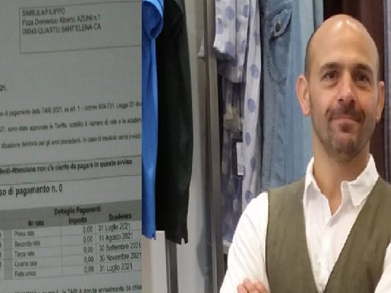 Quartu, la gioia del commerciante: “Tari azzerata dopo i duri mesi del lockdown, da 1400 a zero euro”