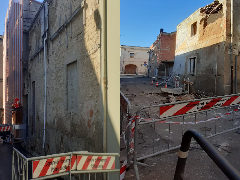 Monserrato, dopo le case crollate restano le transenne: strade bloccate anche per le ambulanze