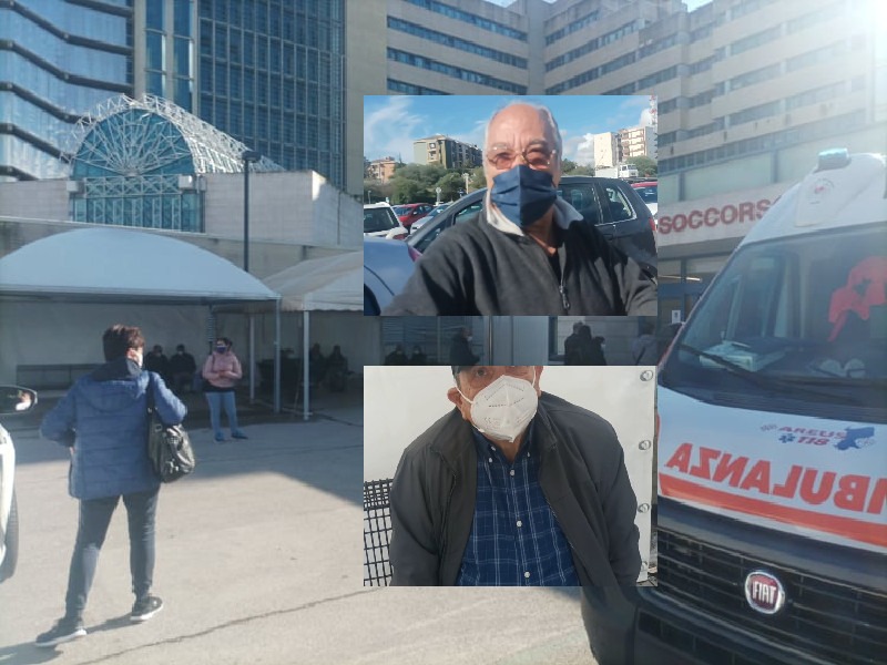 Cagliari, 4 ore di attesa al freddo fuori dal Brotzu: “I nostri cari dentro e noi isolati senza nemmeno un bagno”