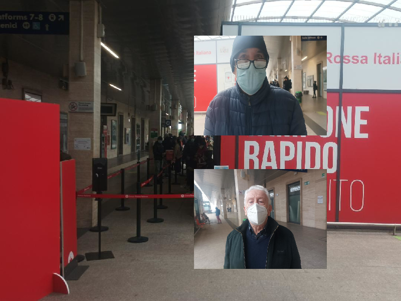 Cagliari, corsa ai tamponi gratuiti alla stazione: “Vaccinato ma dubbioso”, “A 89 anni senza vaccino perché non mi fido”