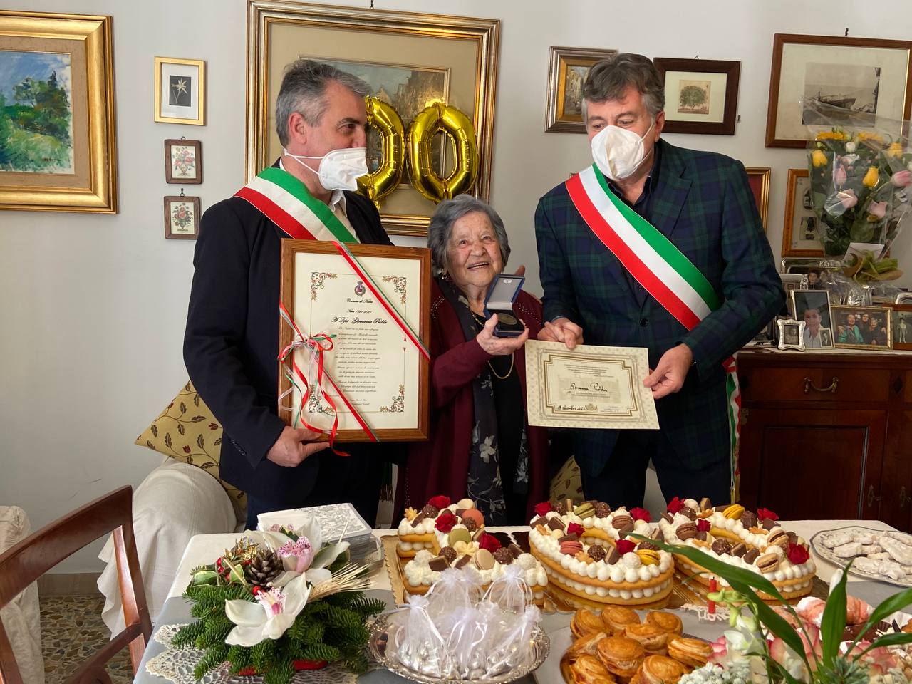 Cagliari in festa per la nuova centenaria Giovanna Puddu