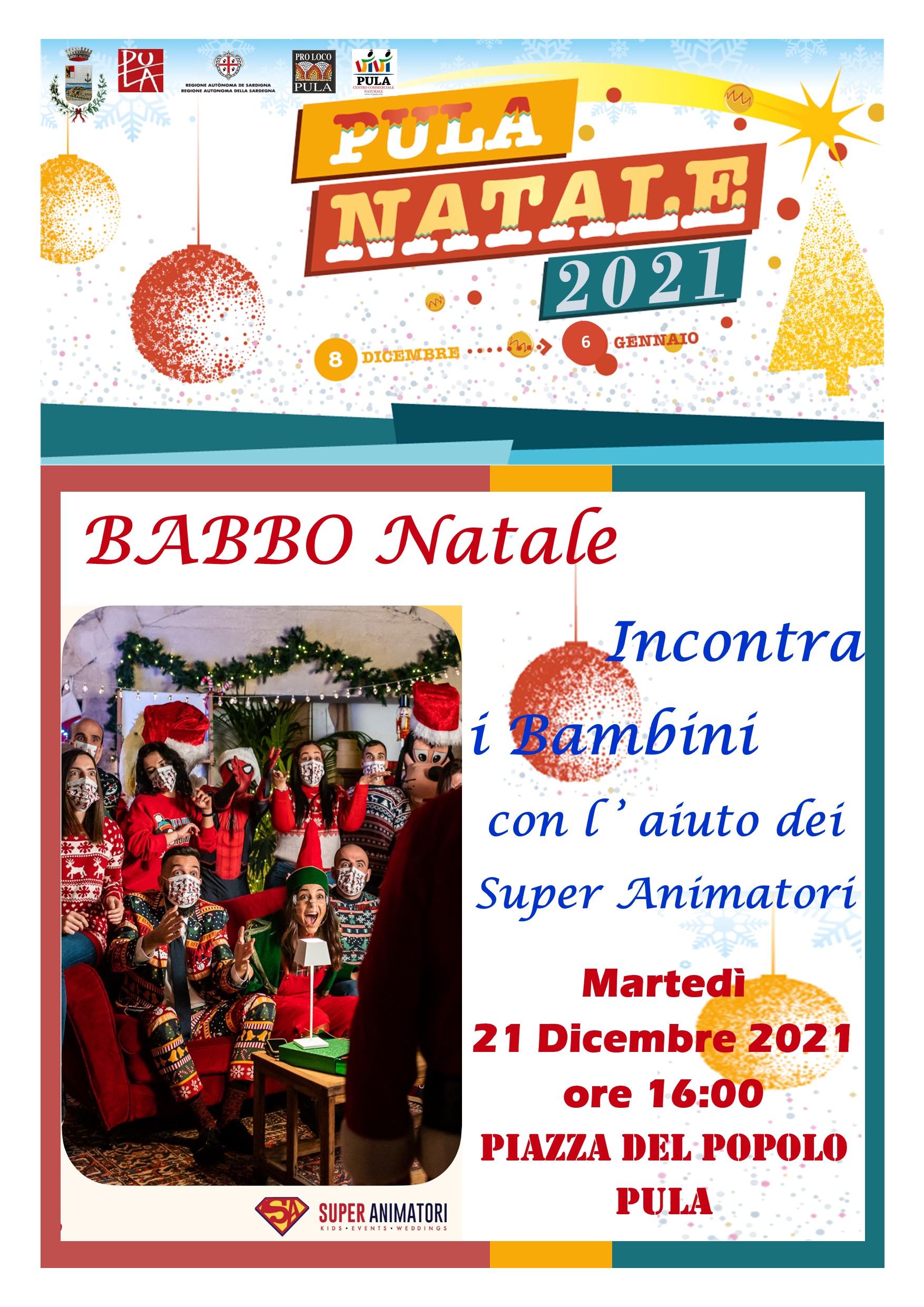 Pula, grande spettacolo stasera: Babbo Natale incontra i bambini pulesi, venite in piazza del Popolo!