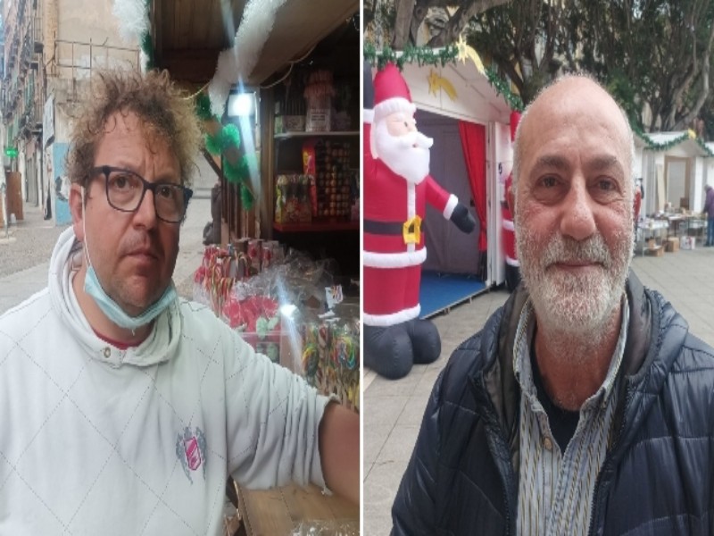 Cagliari, nelle casette di Natale gli affari non decollano: “La folla c’è solo nei weekend” (VIDEO)