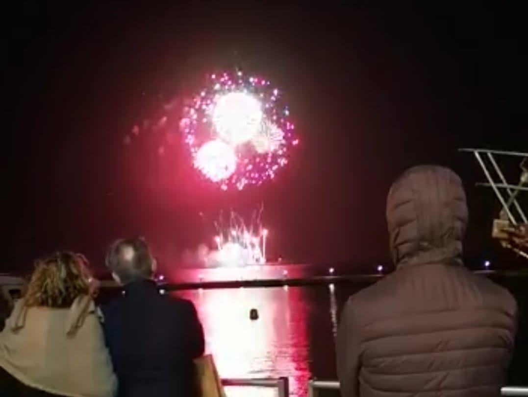 Sparati i fuochi d’artificio, conclusi i festeggiamenti di Capodanno a Cagliari