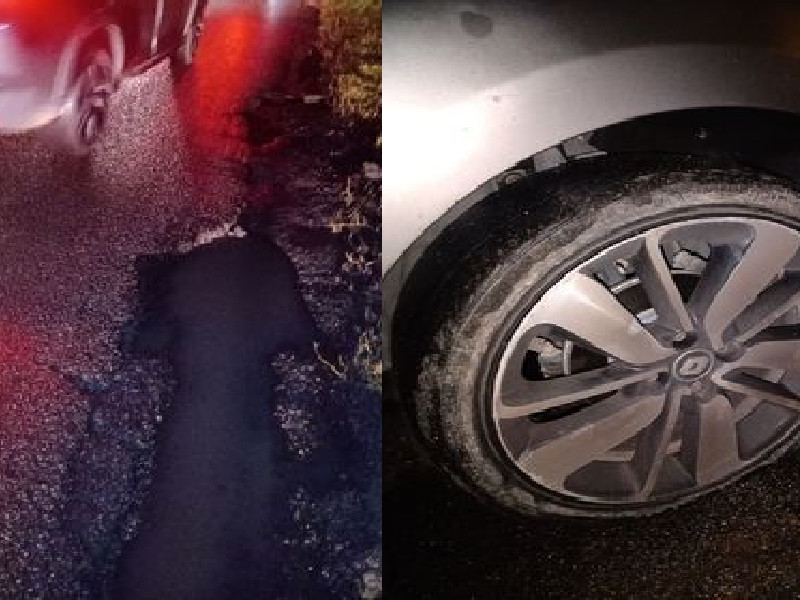 Assemini, fossi ricoperti dall’acqua in via Sardegna: “Gomma esplosa sotto la pioggia, qualcuno dovrà pagarmi i danni”