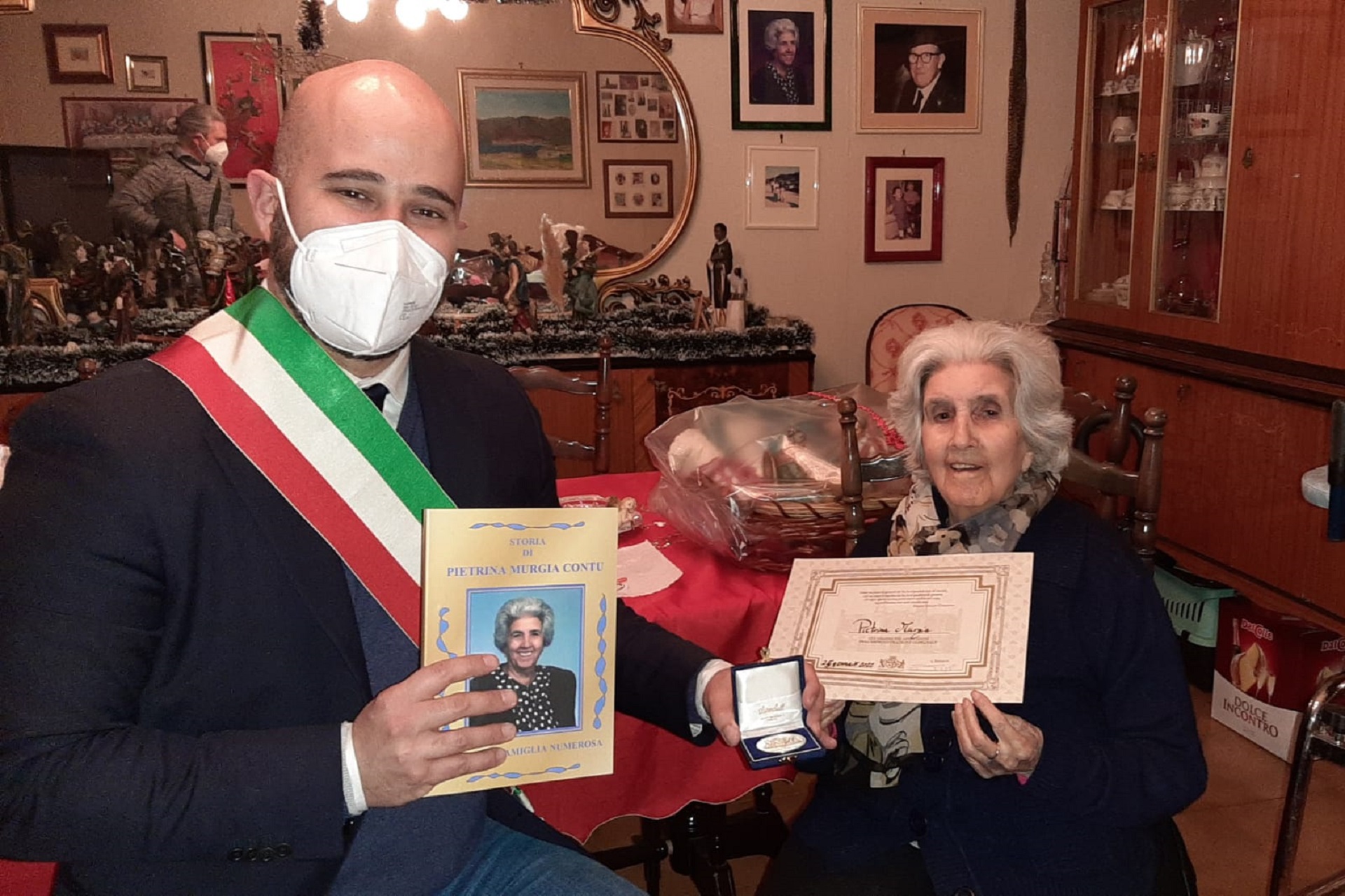 Auguri a Pietrina Murgia, a Cagliari i 100 anni della “mamma di famiglia numerosa”