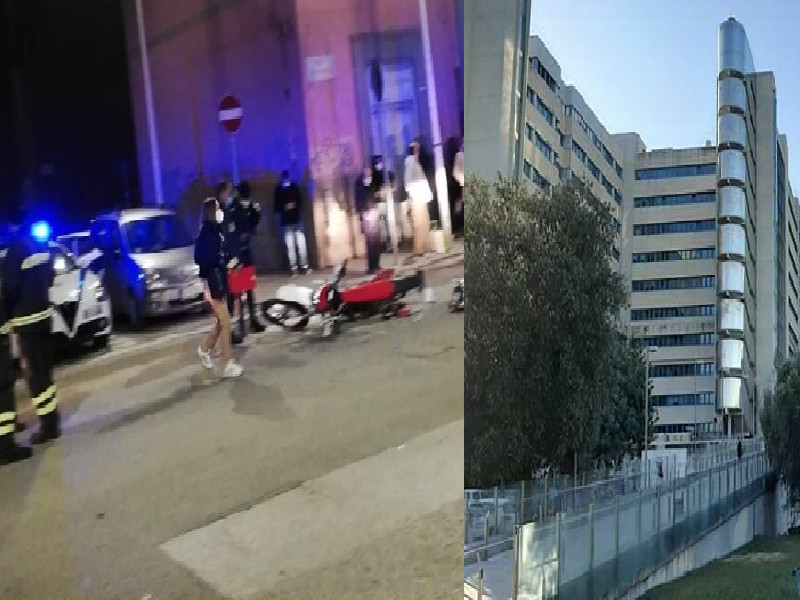Sospiro di sollievo al Brotzu, fuori pericolo il 16enne travolto da un’auto in piazza Michelangelo a Cagliari