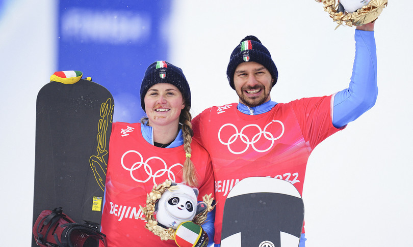 Olimpiadi invernali: Moioli e Visintin medaglia d’argento nello snowboardcross