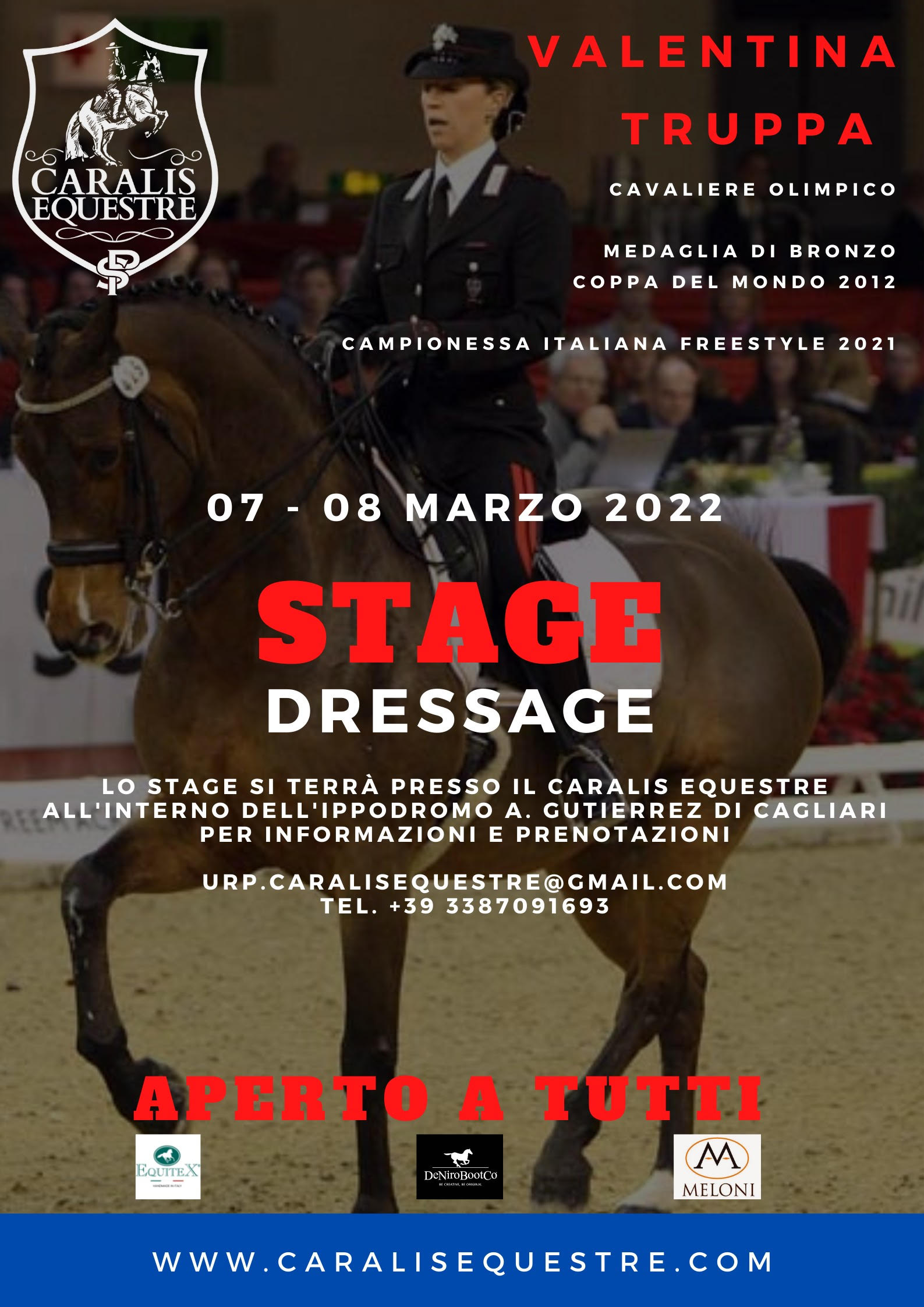 Cagliari, stage di Dressage all’ippodromo con Valentina Truppa