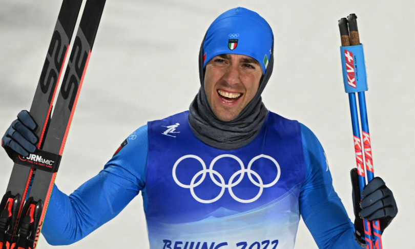 Olimpiadi invernali: Federico Pellegrino è argento nello sprint di fondo