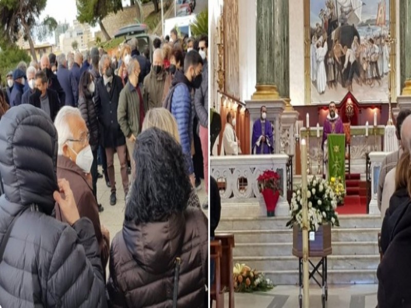 L’abbraccio di Cagliari a Gianluca Floris, basilica di Bonaria strapiena per l’addio al tenore