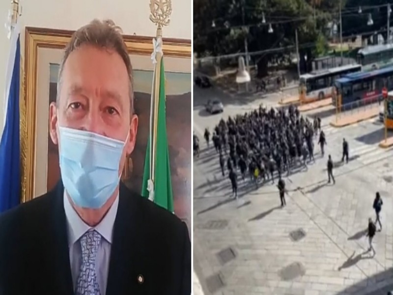 Gli ultras napoletani marciano e ricoprono Cagliari di insulti: “Si sono rifiutati di salire sui bus”