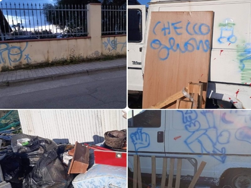 Quartu, terreno devastato e specchi parabolici spaccati: “Come stanno crescendo i nostri figli?”