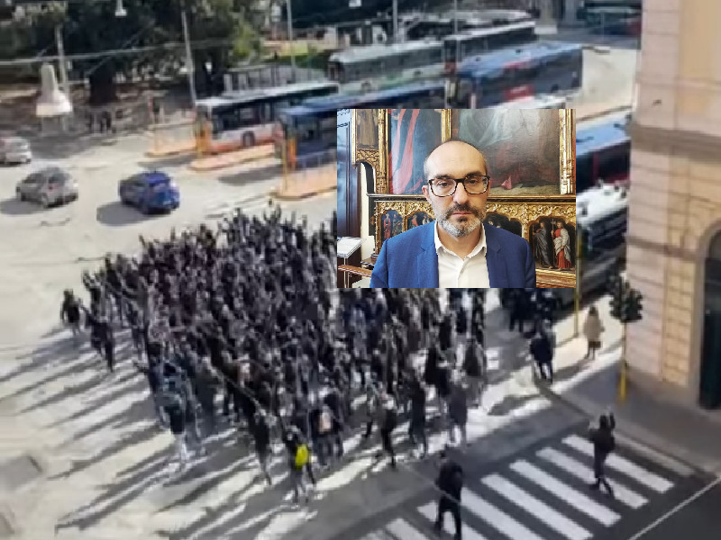 Corteo tra insulti e minacce, 200 ultras napoletani “sfidano” Cagliari: la furia di Truzzu