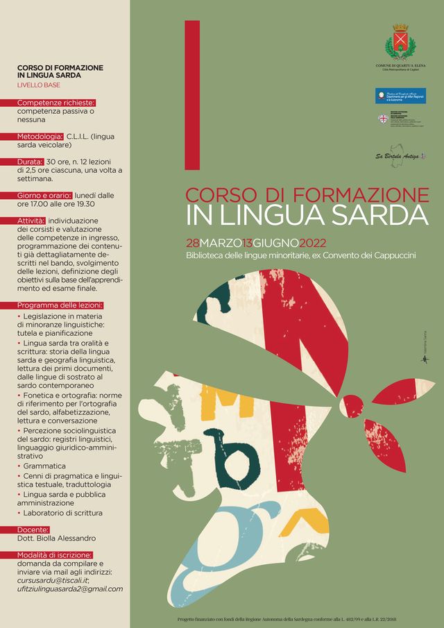 Quartu, partono i corsi-base e avanzato di lingua sarda