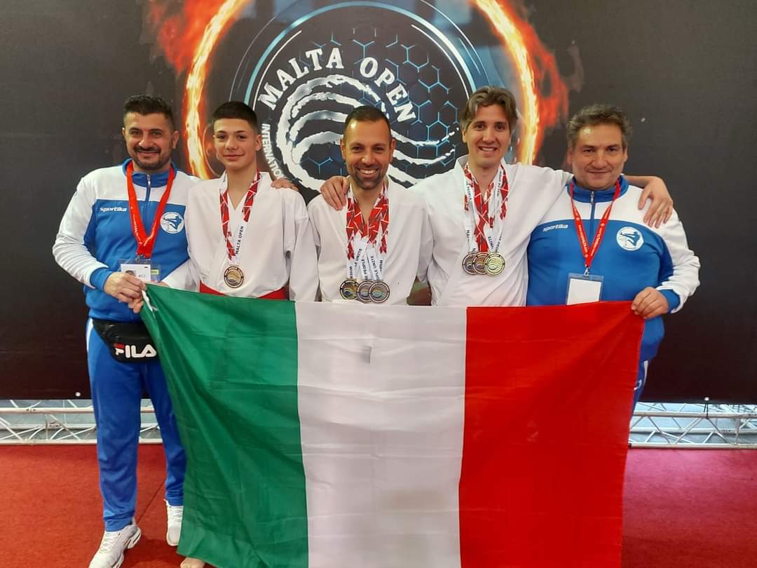 Quartucciu, record agli Internazionali di karate a Malta: 3 atleti portano a casa 8 medaglie