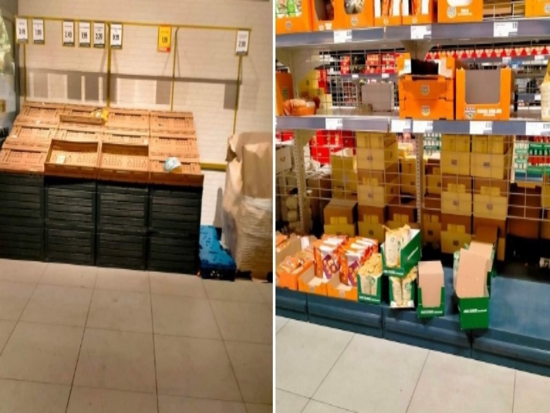 Assalto al discount di Quartu, scaffali di frutta e verdura vuoti in via Austria