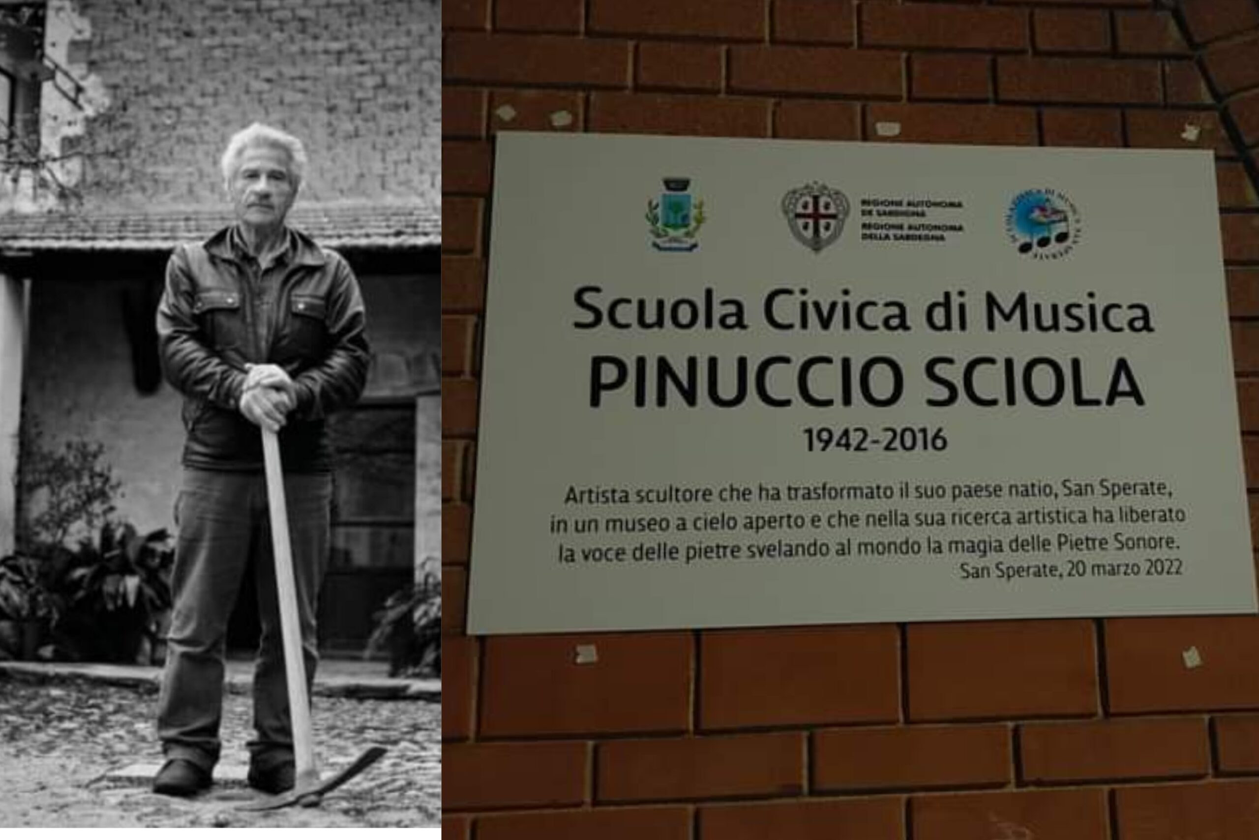 San Sperate ricorda il suo Pinuccio Sciola: intitolata all’artista la Scuola civica di musica