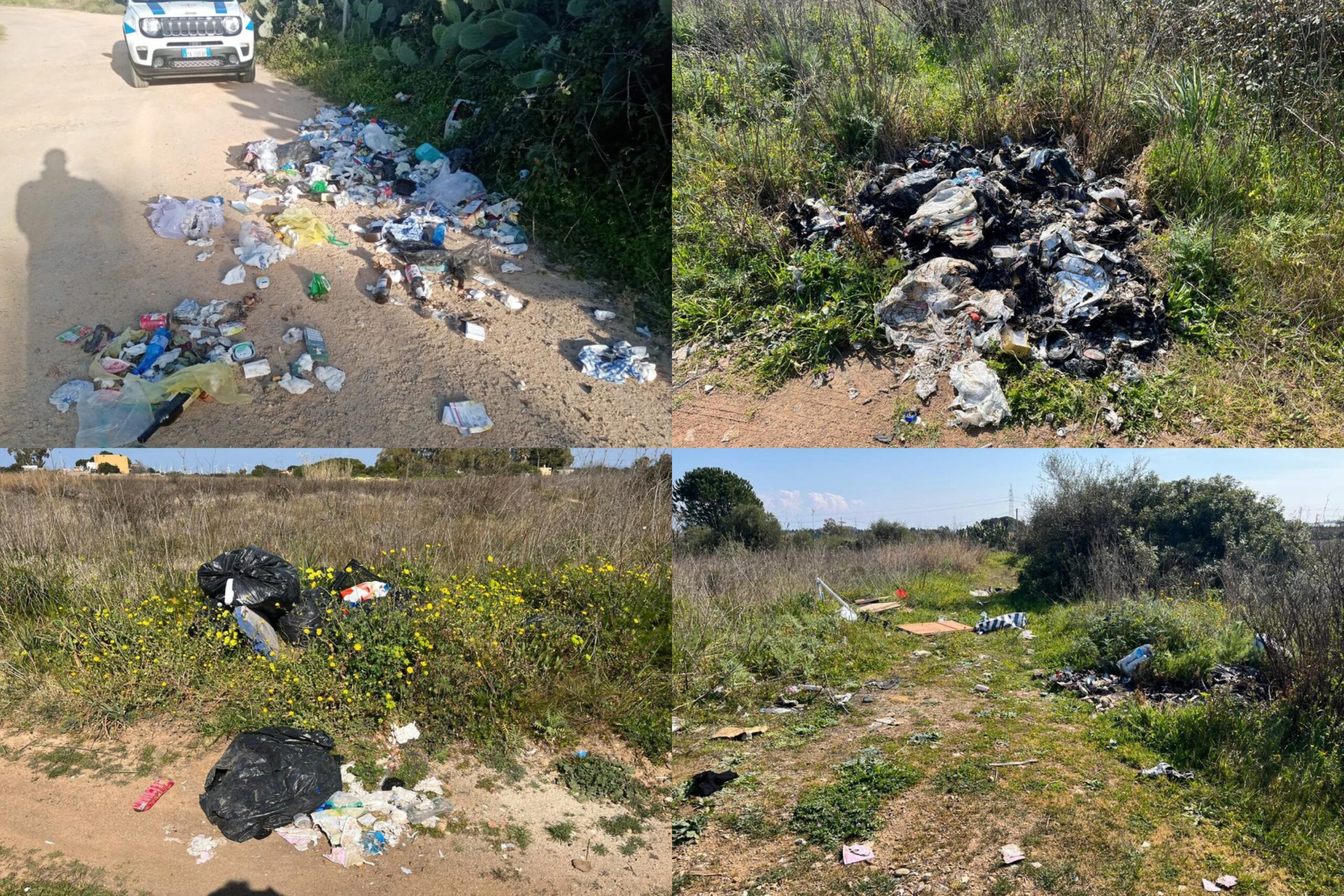 Sacchetto selvaggio, due incivili incastrati dalle telecamere a Capoterra