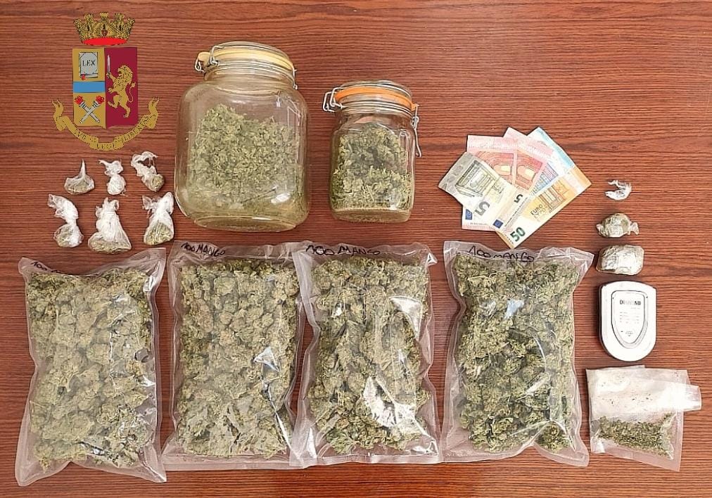 Monastir, nasconde in casa oltre mezzo kg di marijuana: 48enne arrestato dalla polizia