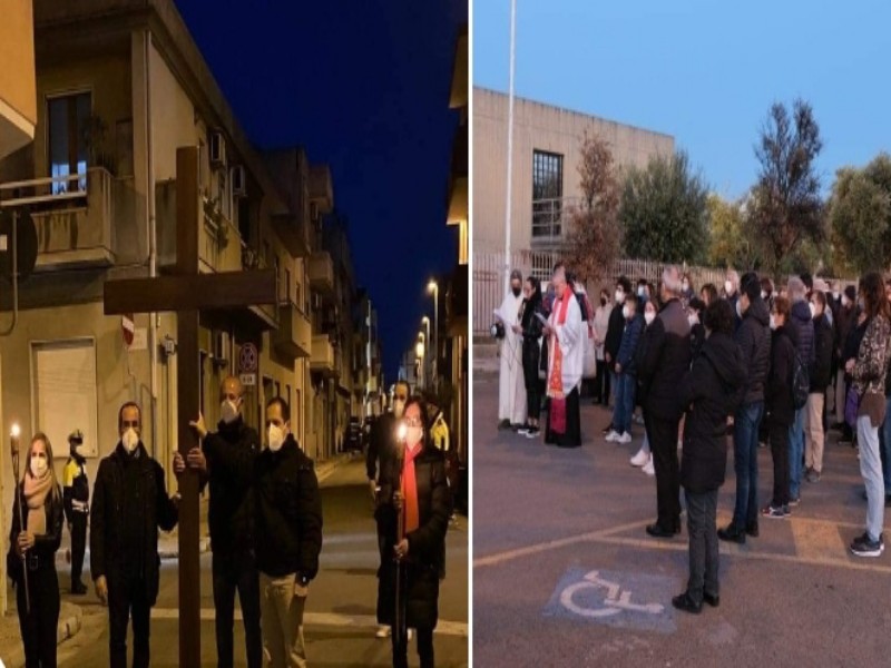 La Via Crucis ritorna anche a Quartu, in centinaia in processione tra preghiere e fede
