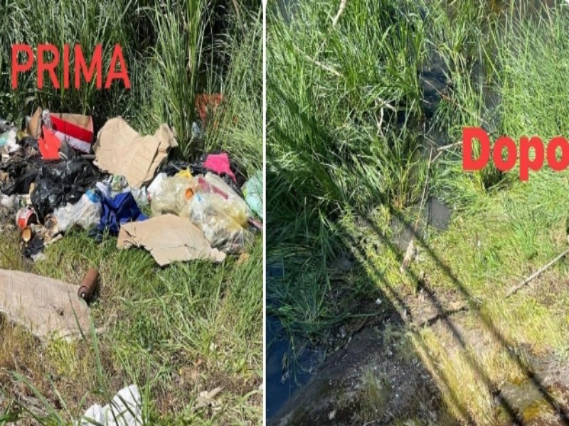Villaspeciosa, beccato l’incivile che ha scaricato i rifiuti nel fiume: “Abbiamo ripulito tutto”