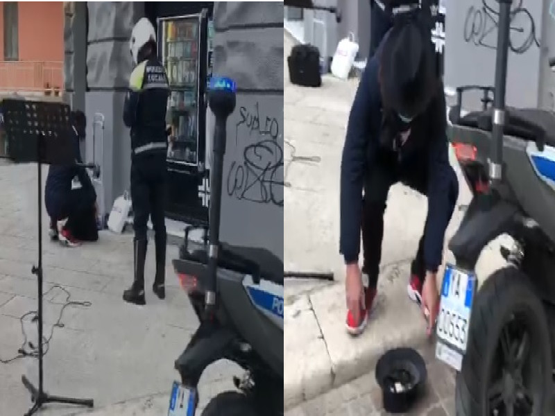 Cagliari, il farmacista si lamenta: artista di strada senza autorizzazione cacciato da via Garibaldi