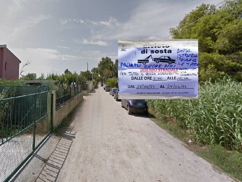 Quartu, lo sfogo degli abitanti di via Sorrento: “Pulite anche il tratto di strada non asfaltato”