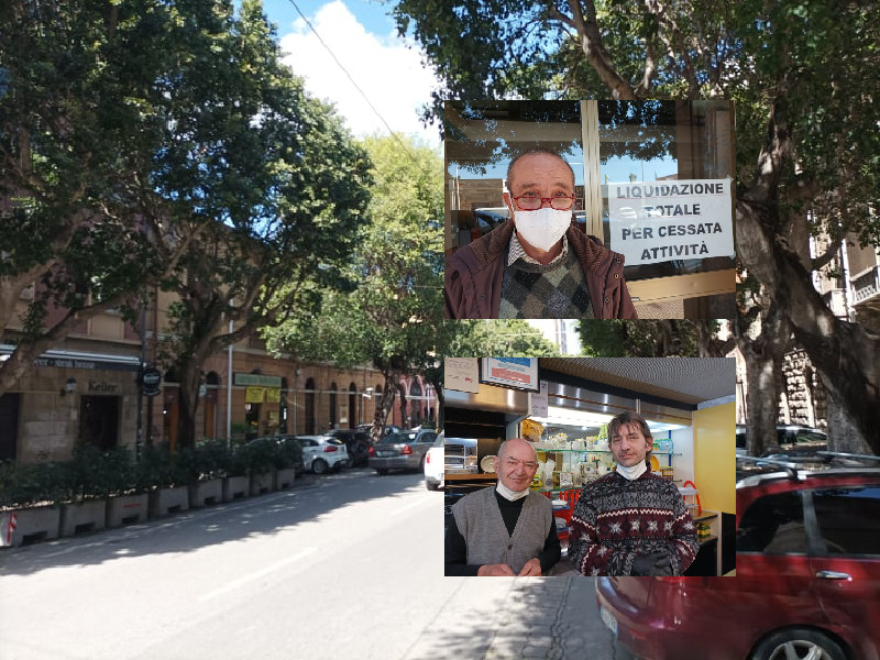 La lenta agonia di viale Trieste a Cagliari: addio agli storici arredamenti Boero, in svendita “Il mio bar 2”