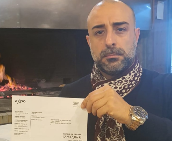 Quartu, bolletta da infarto per Sa Barracca di Alessandro Ortu: “13mila euro di luce grazie allo Stato tiranno”