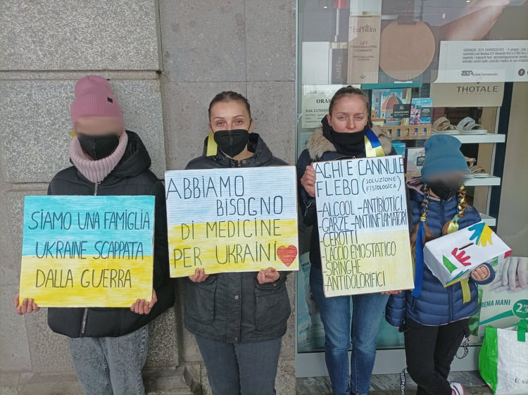 Giulia, dall’Ucraina ad Assemini: “Raccolgo medicine e antibiotici per i nostri uomini rimasti a combattere” (VIDEO)