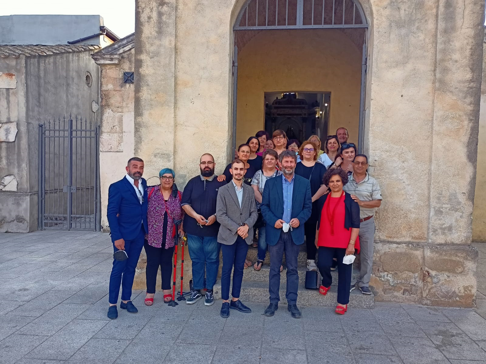 Il ministro Dario Franceschini alla mostra di abiti tradizionali “Bistia a Festa” a Maracalagonis