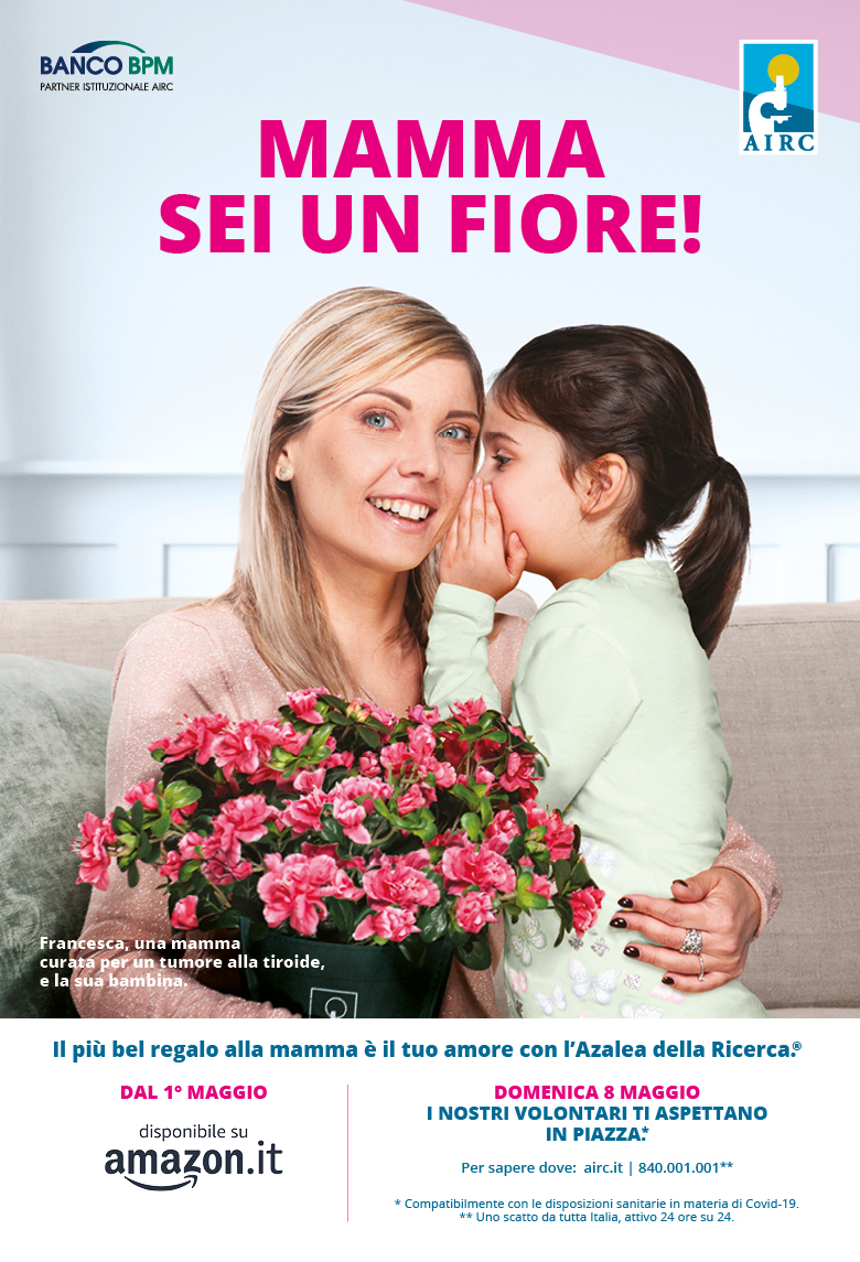AIRC, torna in piazza l’Azalea della Ricerca per la Festa della Mamma
