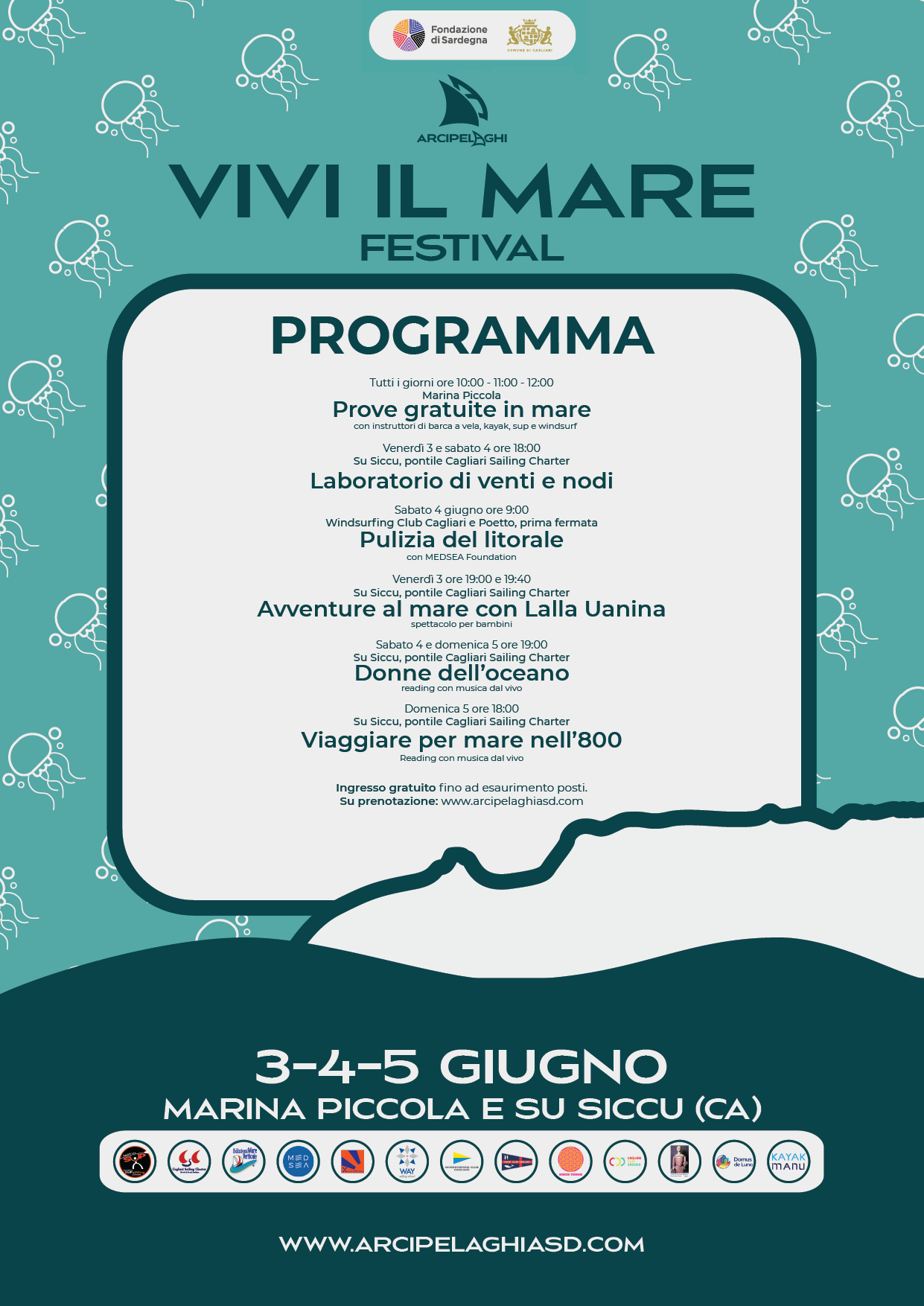 Cagliari, dal 3 al 5 giugno la prima edizione di “Vivi il mare Festival”