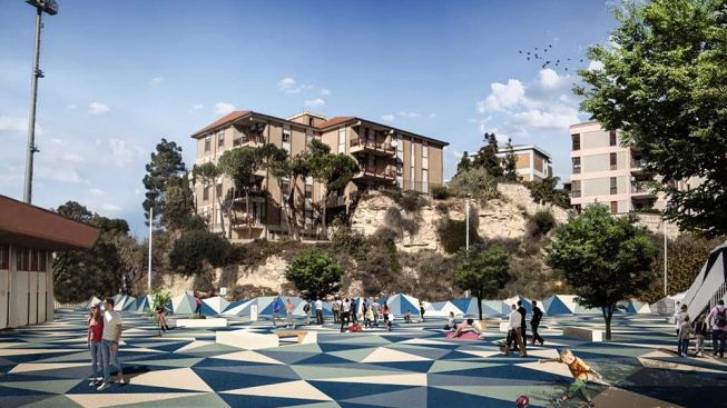 Cagliari, a Monte Mixi via le auto e piazza nel nuovo polo sportivo: apertura entro l’estate
