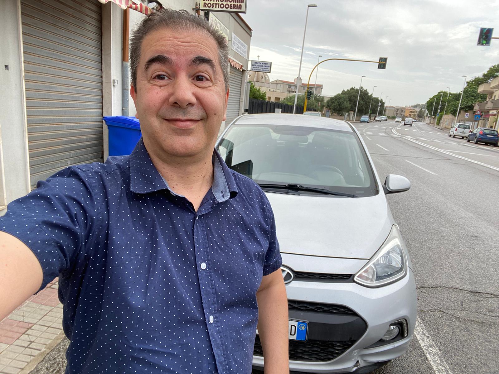 Cagliari, la gioia di Alessandro: “Auto rubata e ritrovata a San Michele, potrò lavorare”