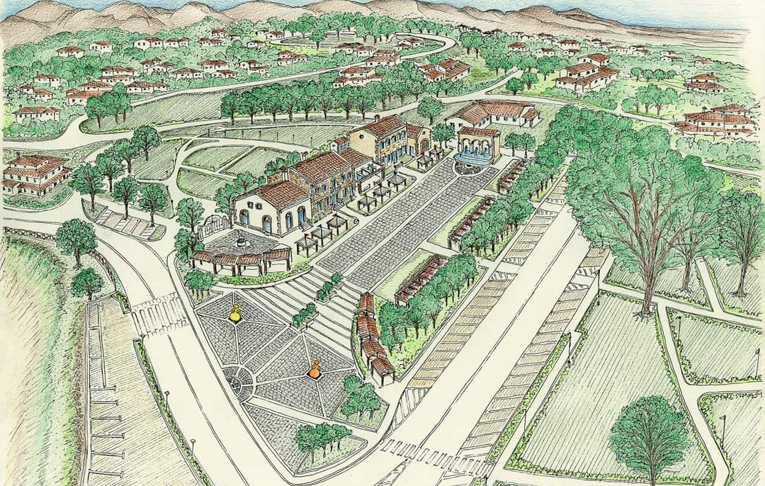 Scalinata e fontana, la nuova piazza Maria Carta a Poggio dei Pini: “Tra le più belle della Sardegna”